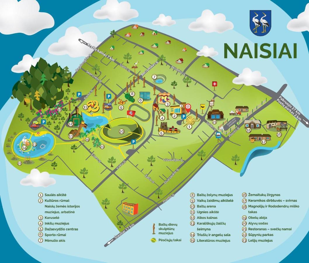 Baltas Gandras Hotel Naisiai ภายนอก รูปภาพ