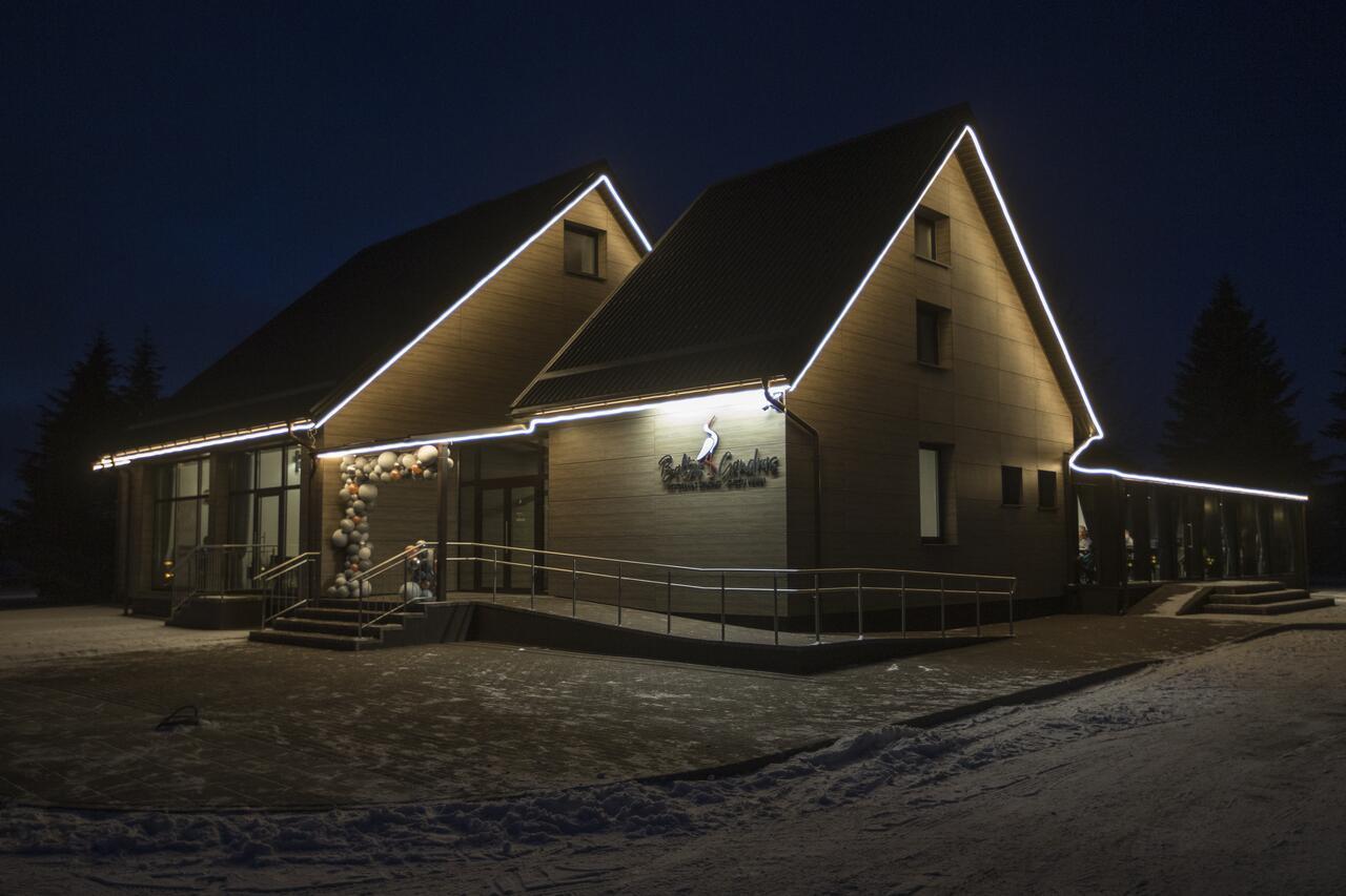 Baltas Gandras Hotel Naisiai ภายนอก รูปภาพ